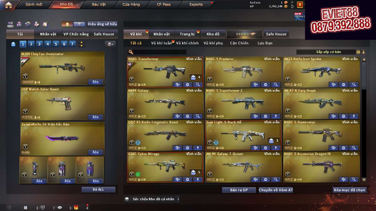 shop acc cf uy tin gia re